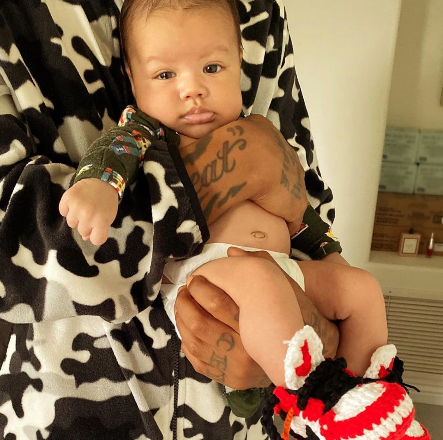 Amber Rose's Newborn Son Slash Is Already A Heartbreaker