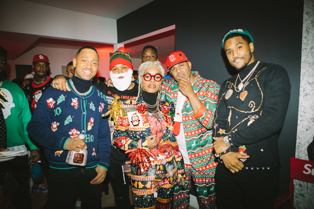 Terrence J Threw An Epic Ugly Sweater Christmas Party