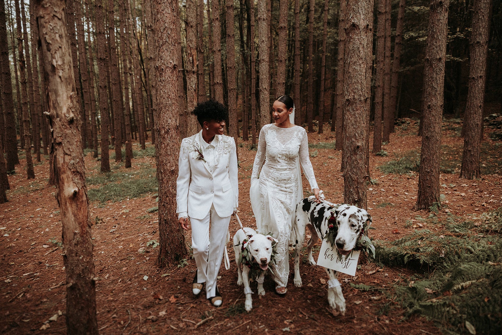 Bridal Bliss: Kris And Talisa Made Magic At Their Woodsy New York Wedding