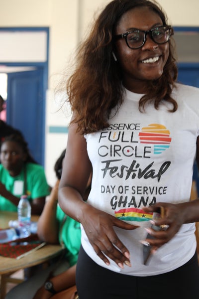 ESSENCE Full Circle Festival Teamed Up With Designer Chiedza Makonnen To Empower And Educate Young Girls In Ghana