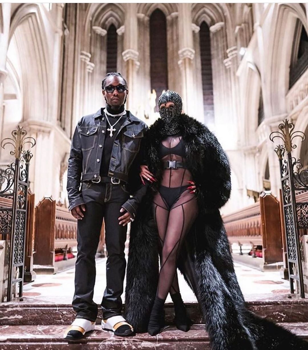 Cardi B And Offset Make An Appearance At Men's Fashion Week In Paris