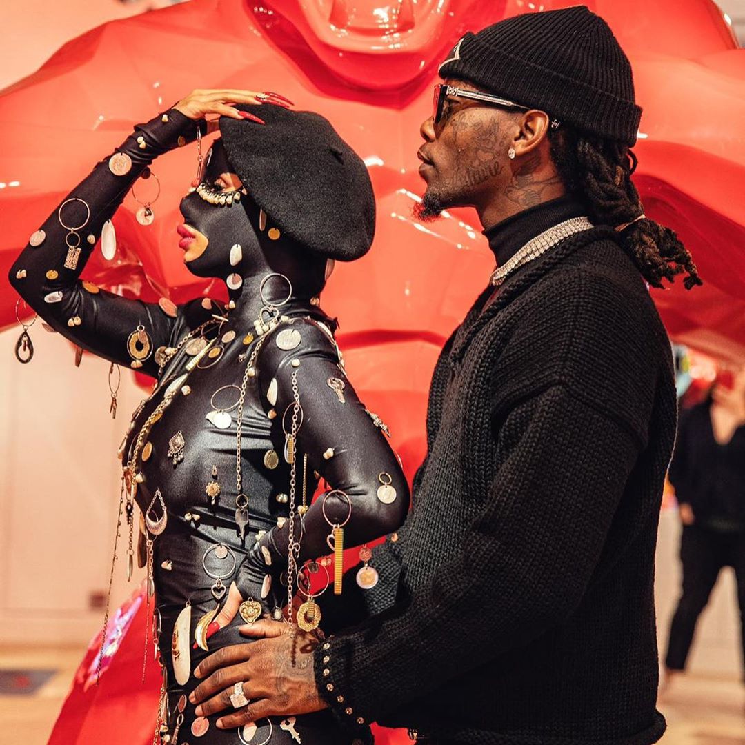 Cardi B And Offset Make An Appearance At Men's Fashion Week In Paris
