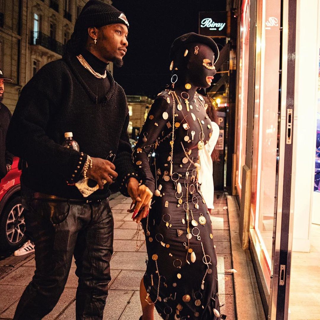 Cardi B And Offset Make An Appearance At Men's Fashion Week In Paris