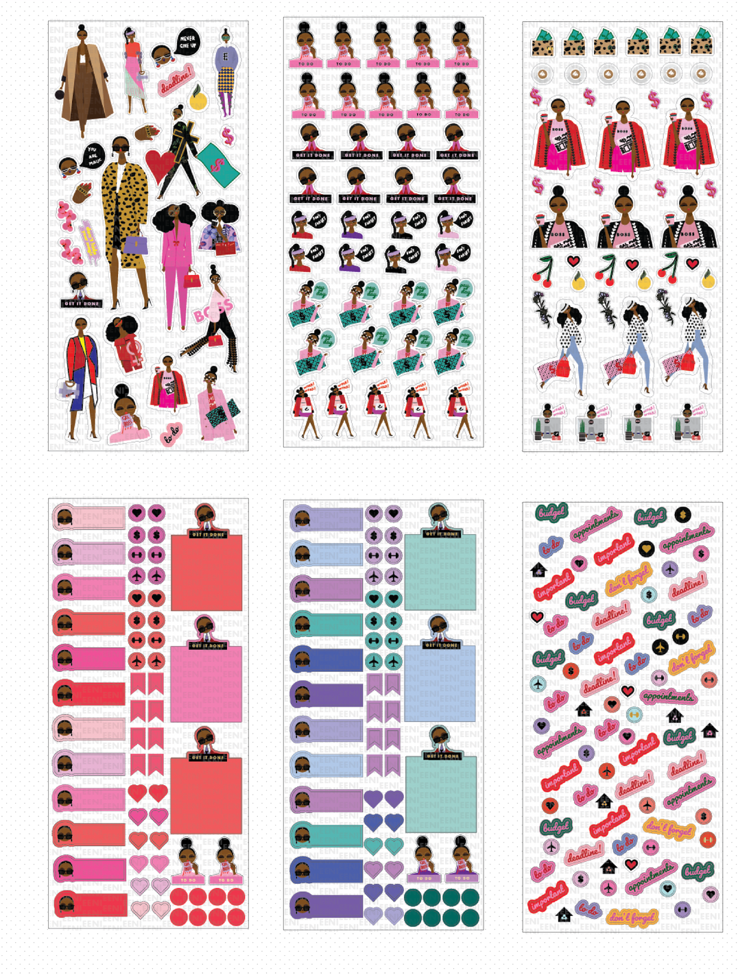 These Black Girl Magic Stickers Will Give Your Planner Life