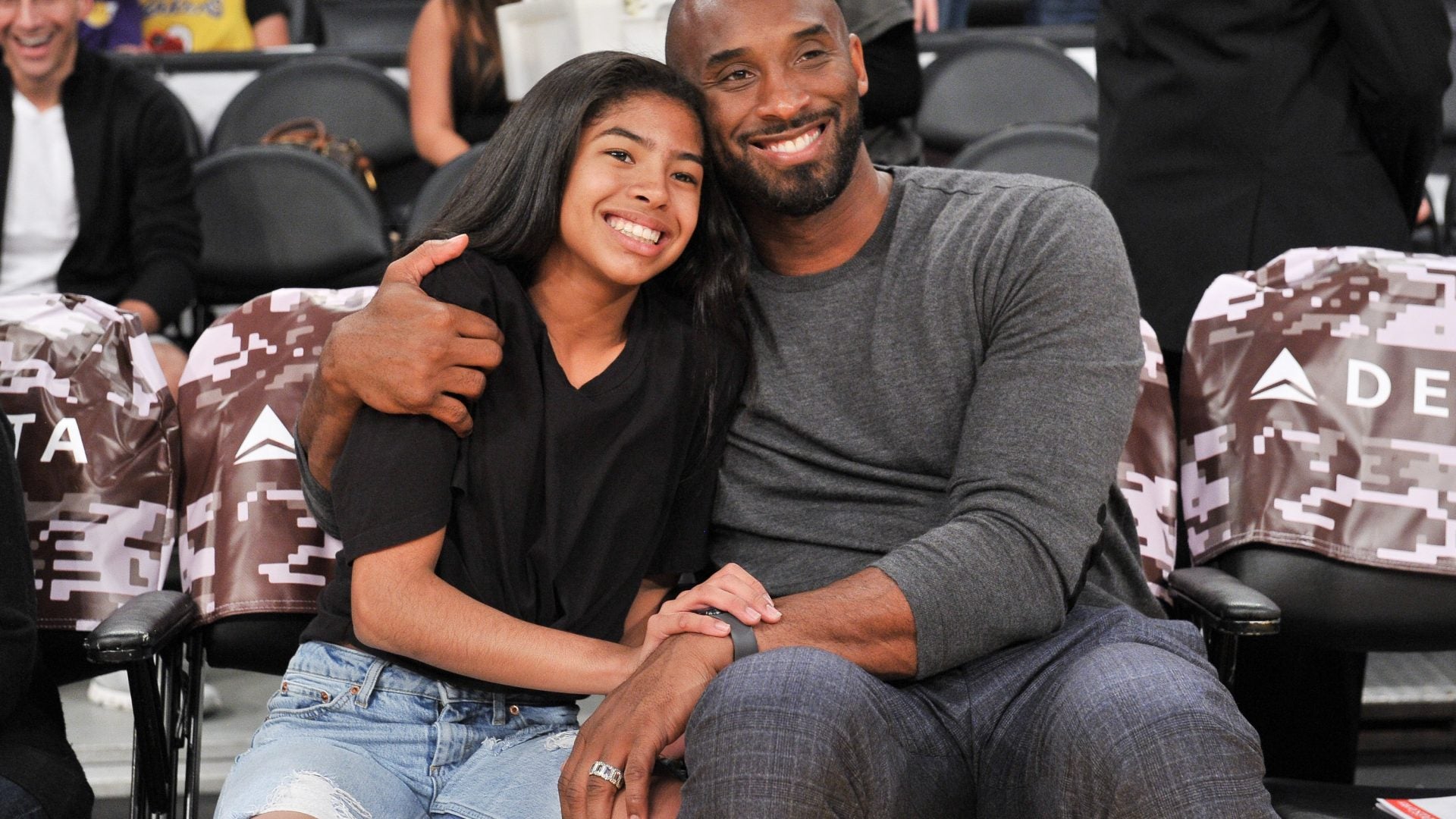 Image result for Images of Kobe Bryant and his daughter