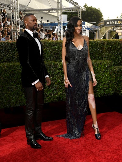 Winnie Harlow And Laquan Smith Grace The Golden Globes