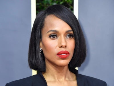 Kerry Washington Wore Her Natural Hair In A Sleek Bob At The Golden Globes