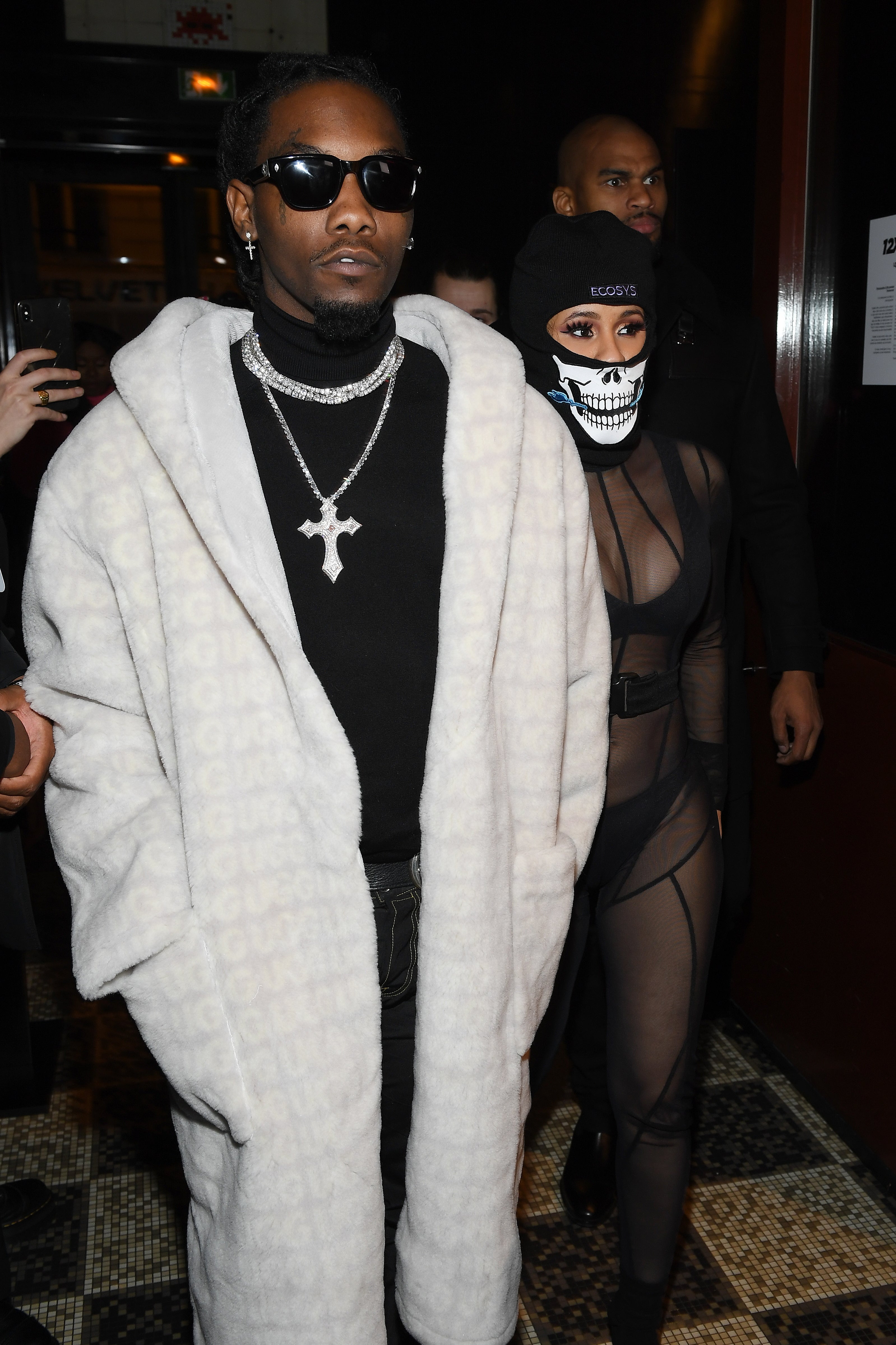 Cardi B And Offset Make An Appearance At Men's Fashion Week In Paris