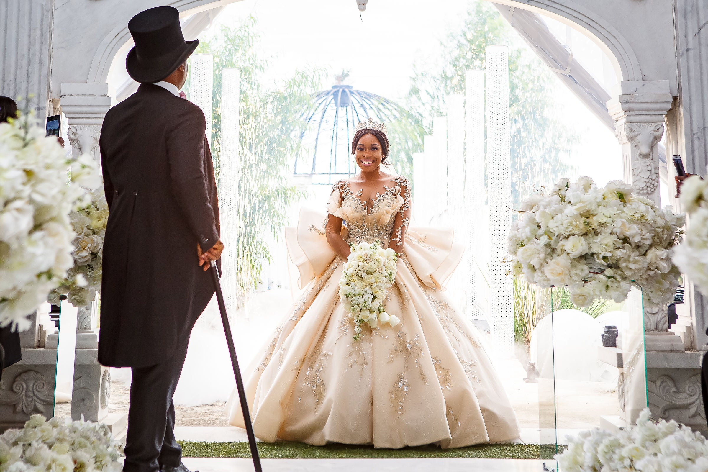 Bridal Bliss: Mercy and Edmond's Heavenly Houston Wedding Looked Like A Fairytale