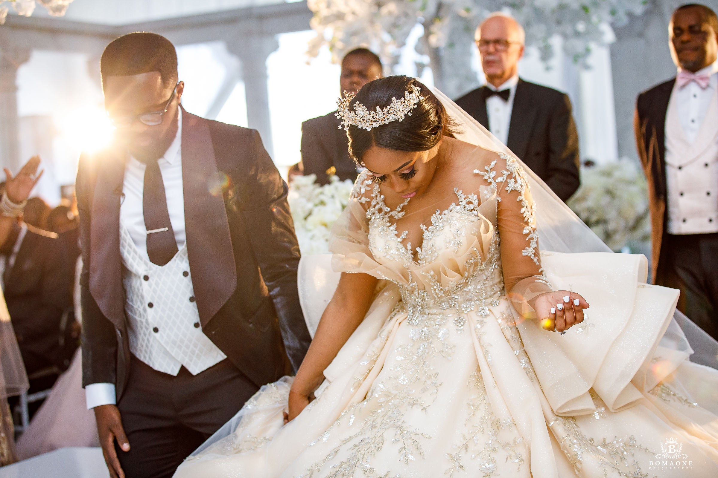 Bridal Bliss: Edmond and Mercy’s Heavenly Houston Wedding