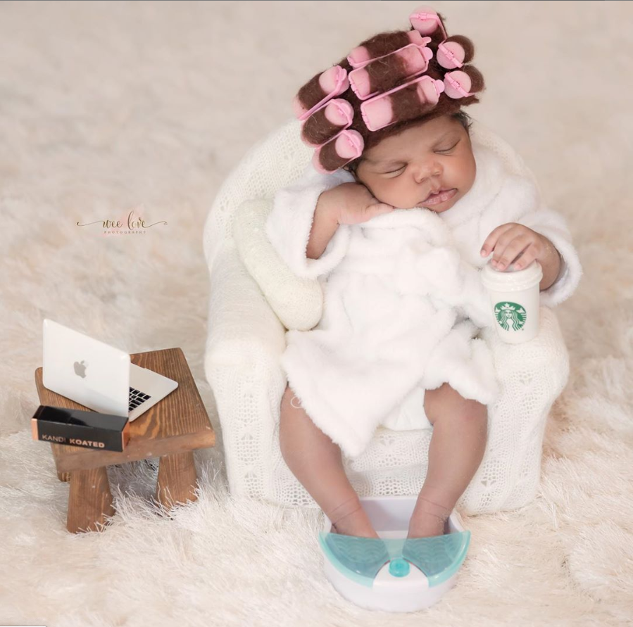 Aww! Kandi Burruss's Newborn Daughter Blaze Is A Living Doll