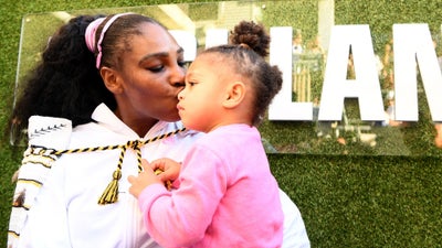 Serena Williams Celebrates First Win In Two Years With Daughter Olympia