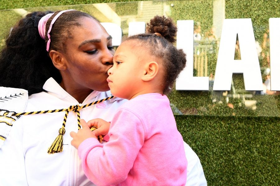 Serena Williams Practices French With Her Daughter, Olympia ...