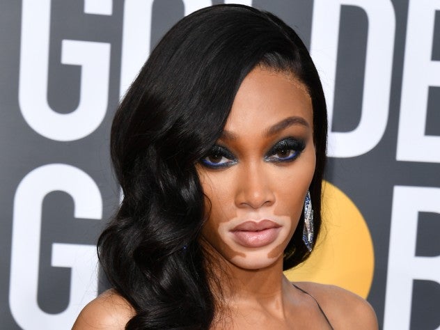 Winnie Harlow's Stunning Golden Globes Beauty Look Included This $12 Product