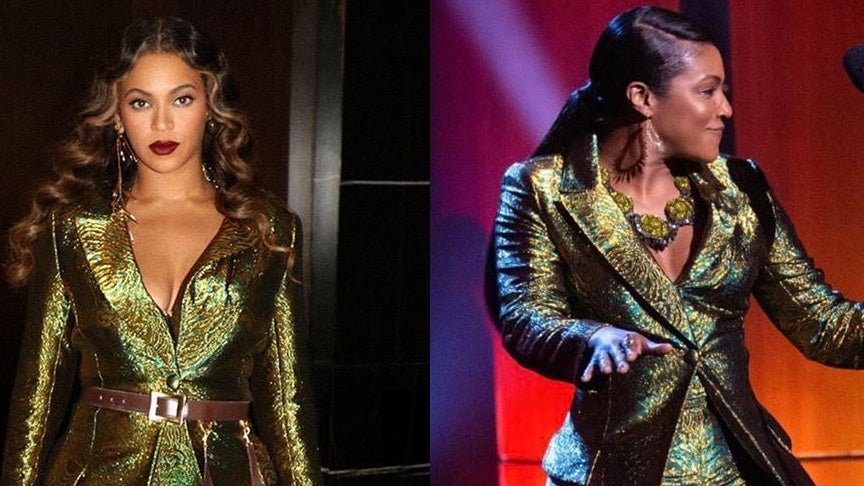 Here’s The Custom Suit Beyonce Gifted Tiffany Haddish