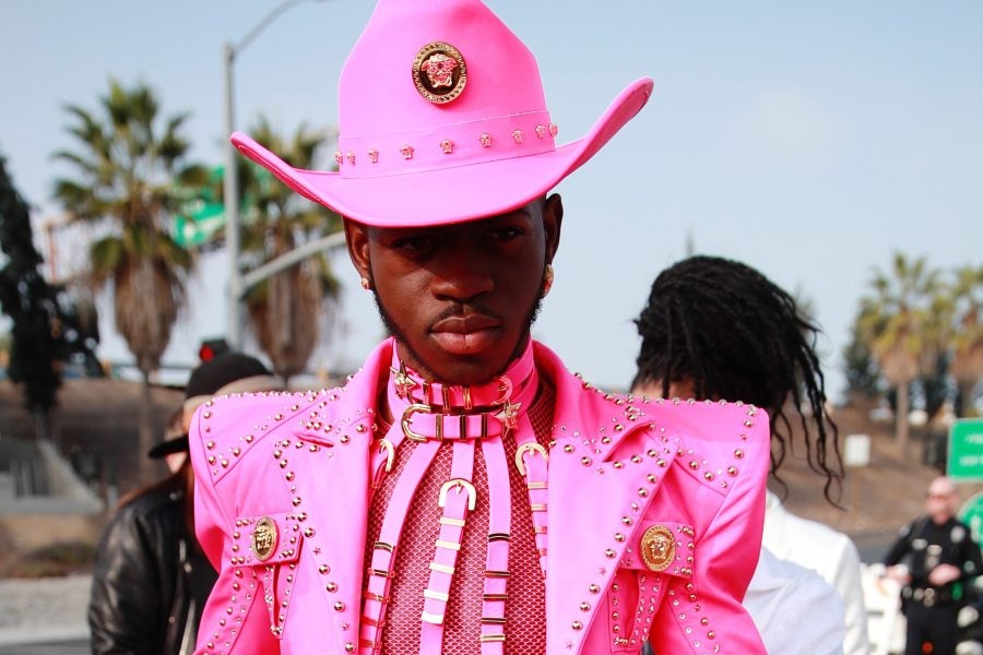 Lil Nas X Is A Popping Pink Cowboy At The Grammys - Essence