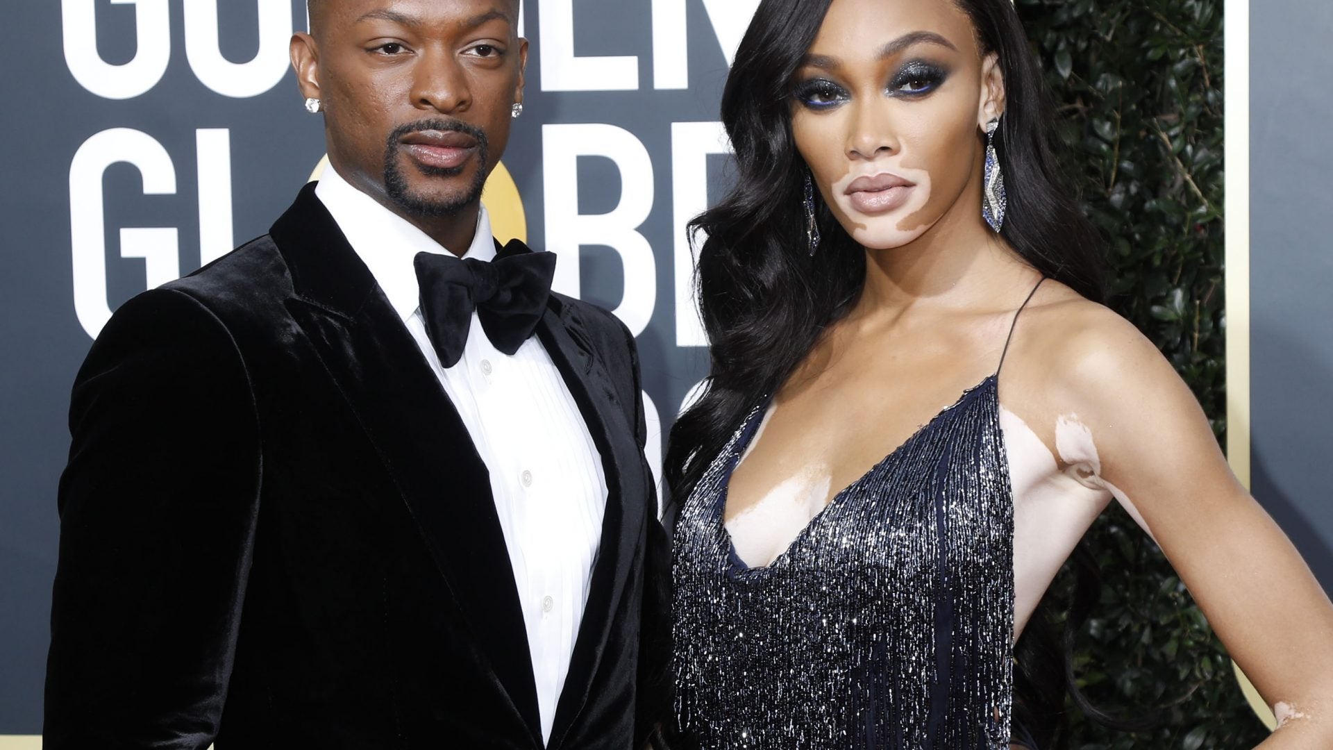 Winnie Harlow And Laquan Smith Were The Chicest Couple At The Golden Globes