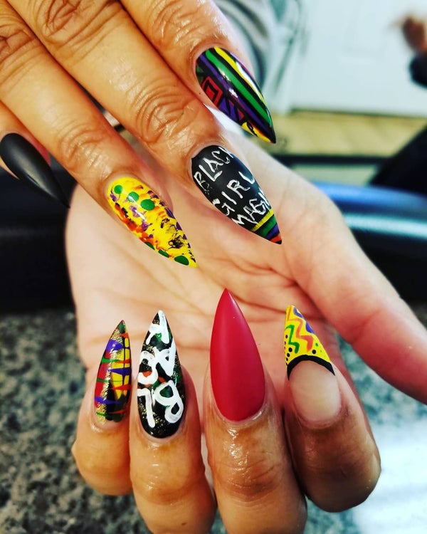 This African PrintInspired Nail Art Captures The Spirit Of The