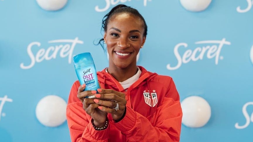 Professional Soccer Player Crystal Dunn Shares A Cheeky Way To Remove Deodorant Stains