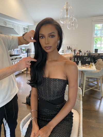 Jasmine Tookes Getting Ready For The 51st NAACP Image Awards