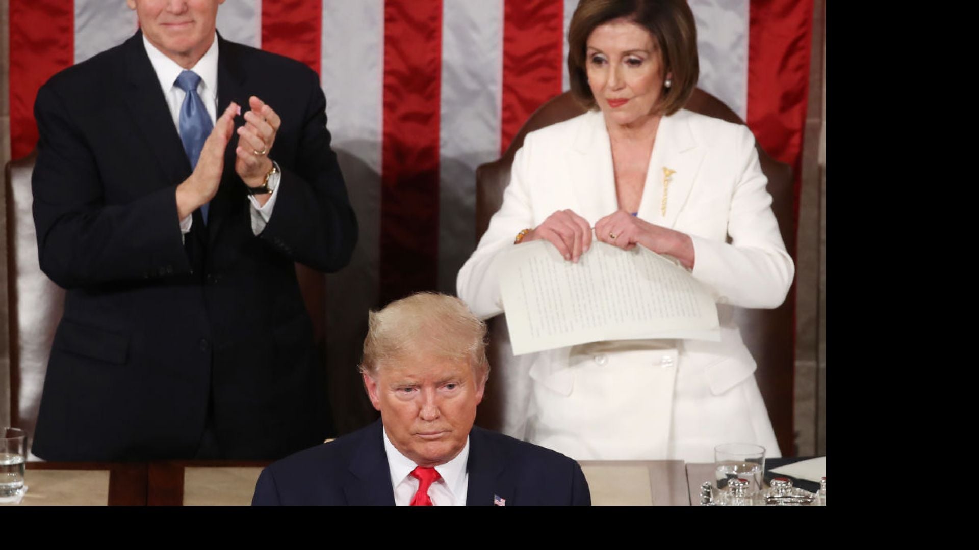 Nancy Pelosi Rips Up Trump's SOTU Speech