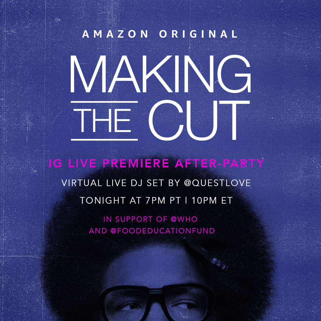 Naomi Campbell And Questlove Team Up For 'Making The Cut' Watch Party