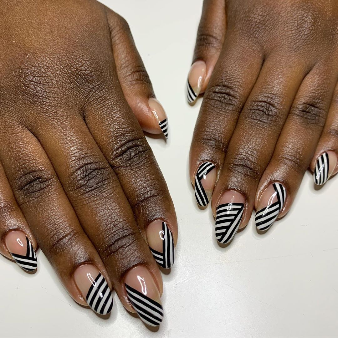 Get Into These Hot Black And White Nail Designs For Spring