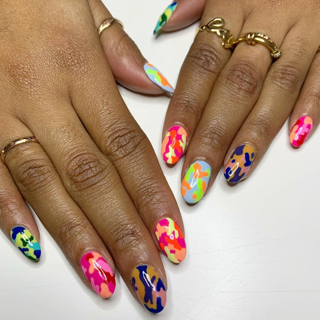 Get Excited For Spring With This Colorful Nail Art