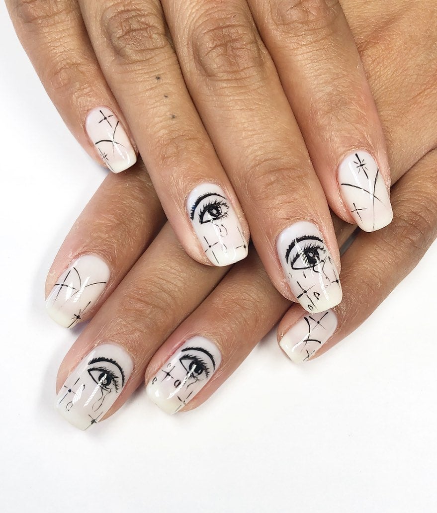 Get Into These Hot Black And White Nail Designs For Spring