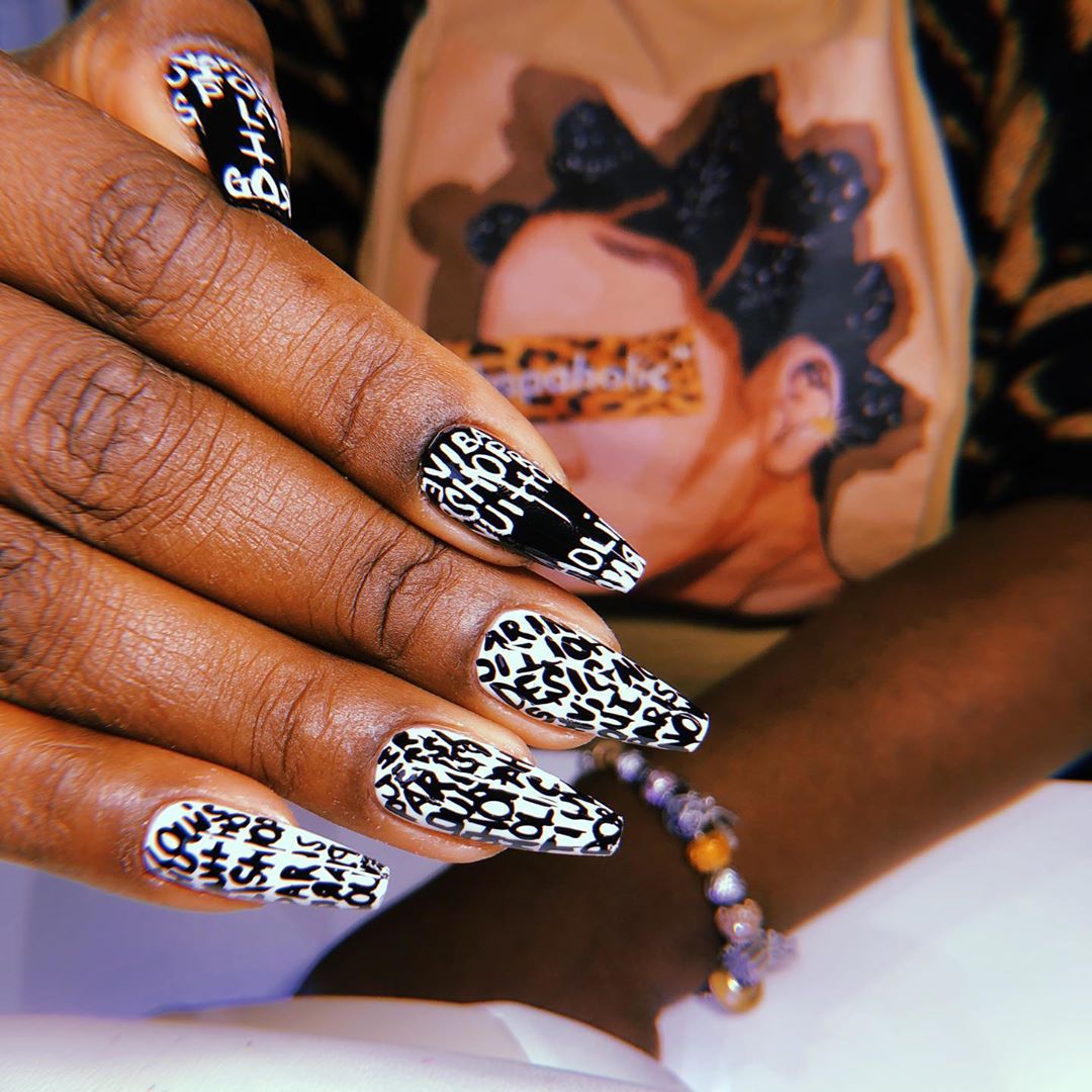 Get Into These Hot Black And White Nail Designs For Spring