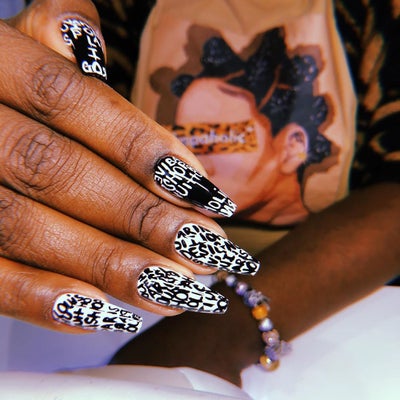 Get Into These Hot Black-And-White Nail Designs For Spring