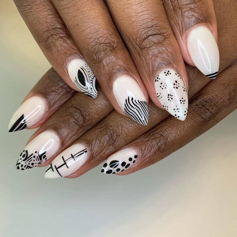 Get Into These Hot Black-And-White Nail Designs For Spring - Essence
