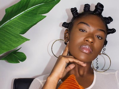 20 Beautiful Black Women In Bantu Knots