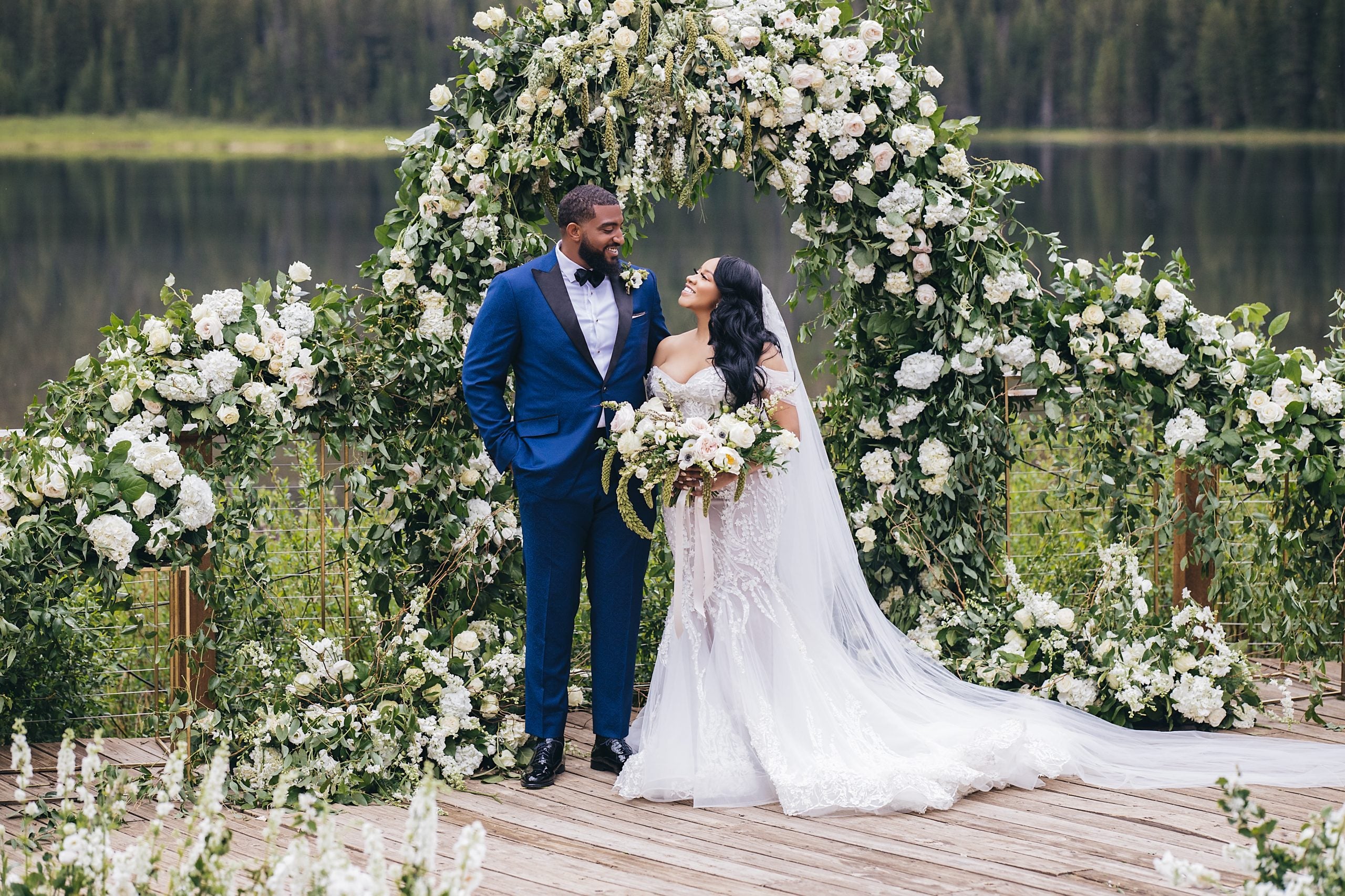 Bridal Bliss: Angel and Bobby's Luxury Mountain Wedding Made Our Jaws Drop