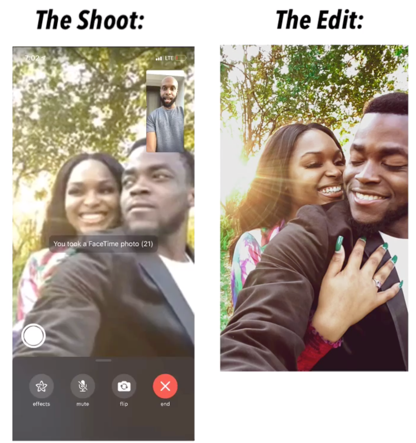 Aww! This Black Photographer Is Giving Couples Virtual Photoshoots During Coronavirus
