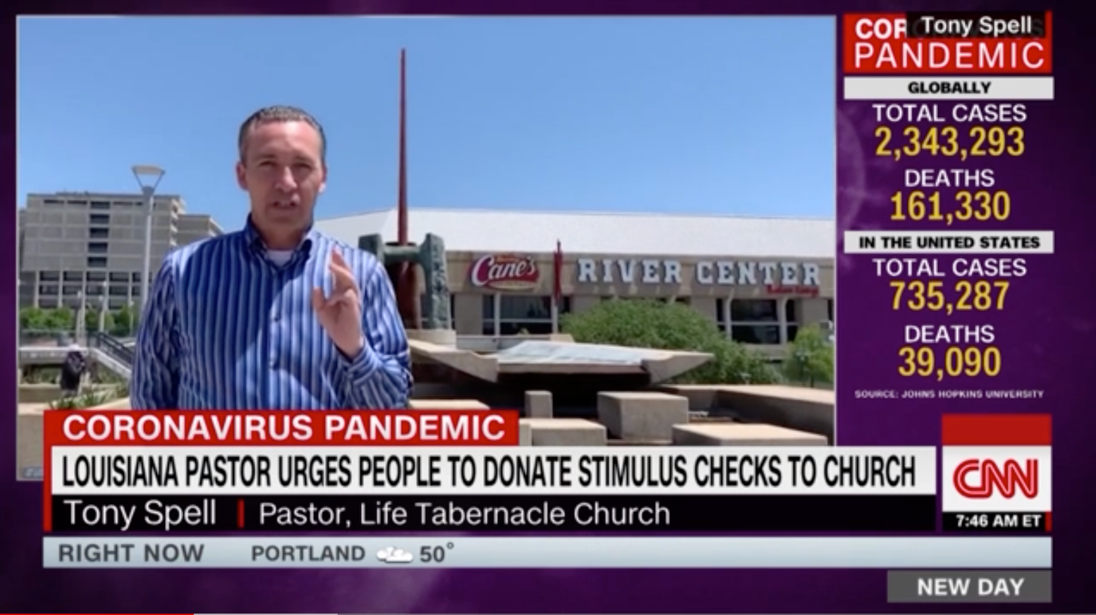 Pastor Gives Questionable Reasoning For Asking Congregants To Donate Stimulus Checks