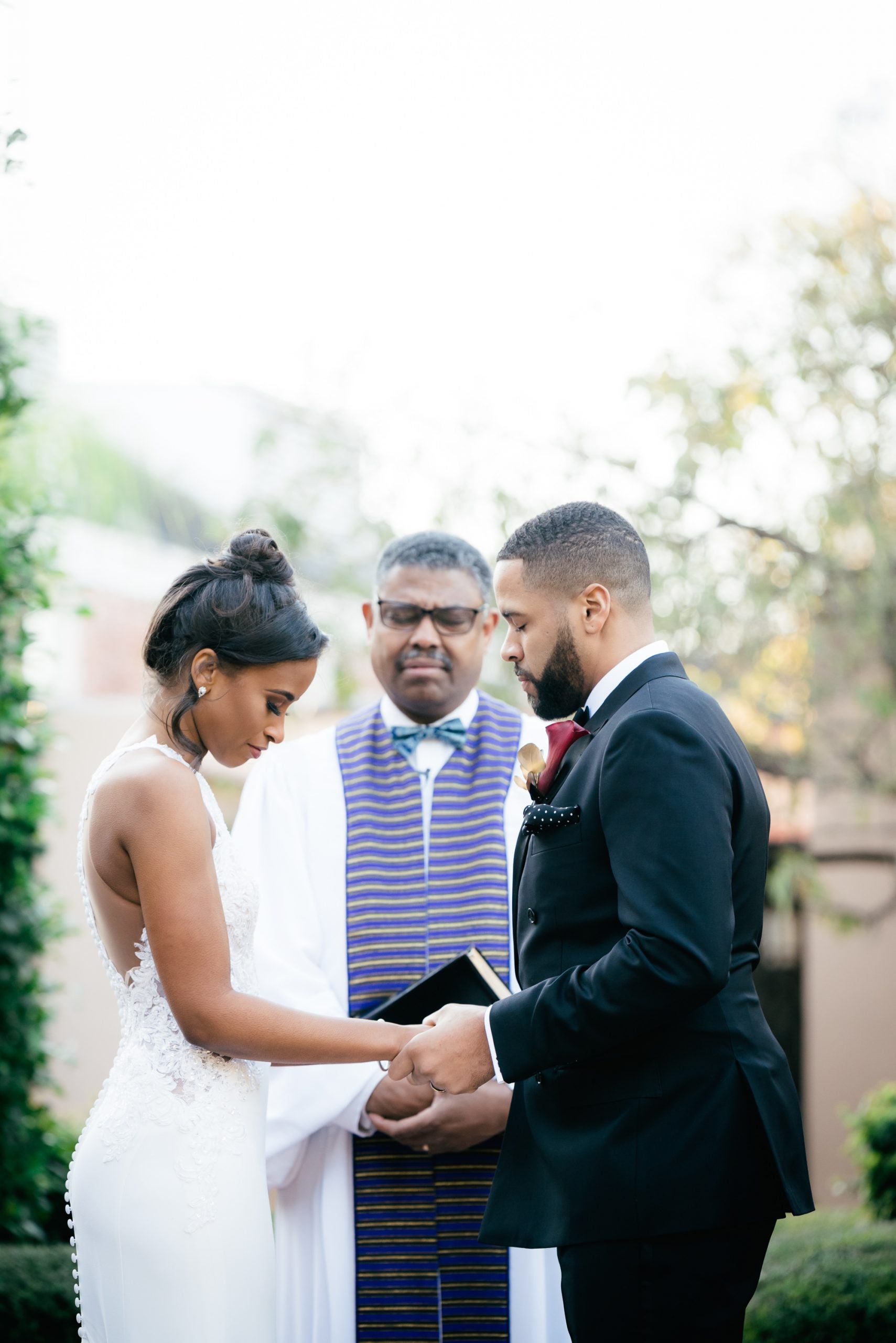 Bridal Bliss: Leslie And Gerard's Winter Wedding Had A Mardi Gras Twist