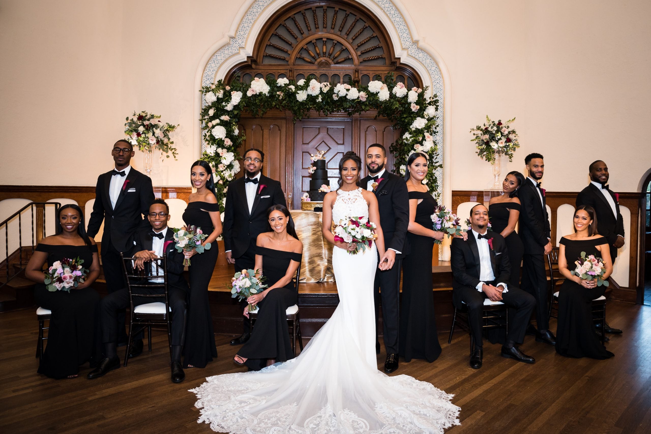Bridal Bliss: Leslie And Gerard's Winter Wedding Had A Mardi Gras Twist