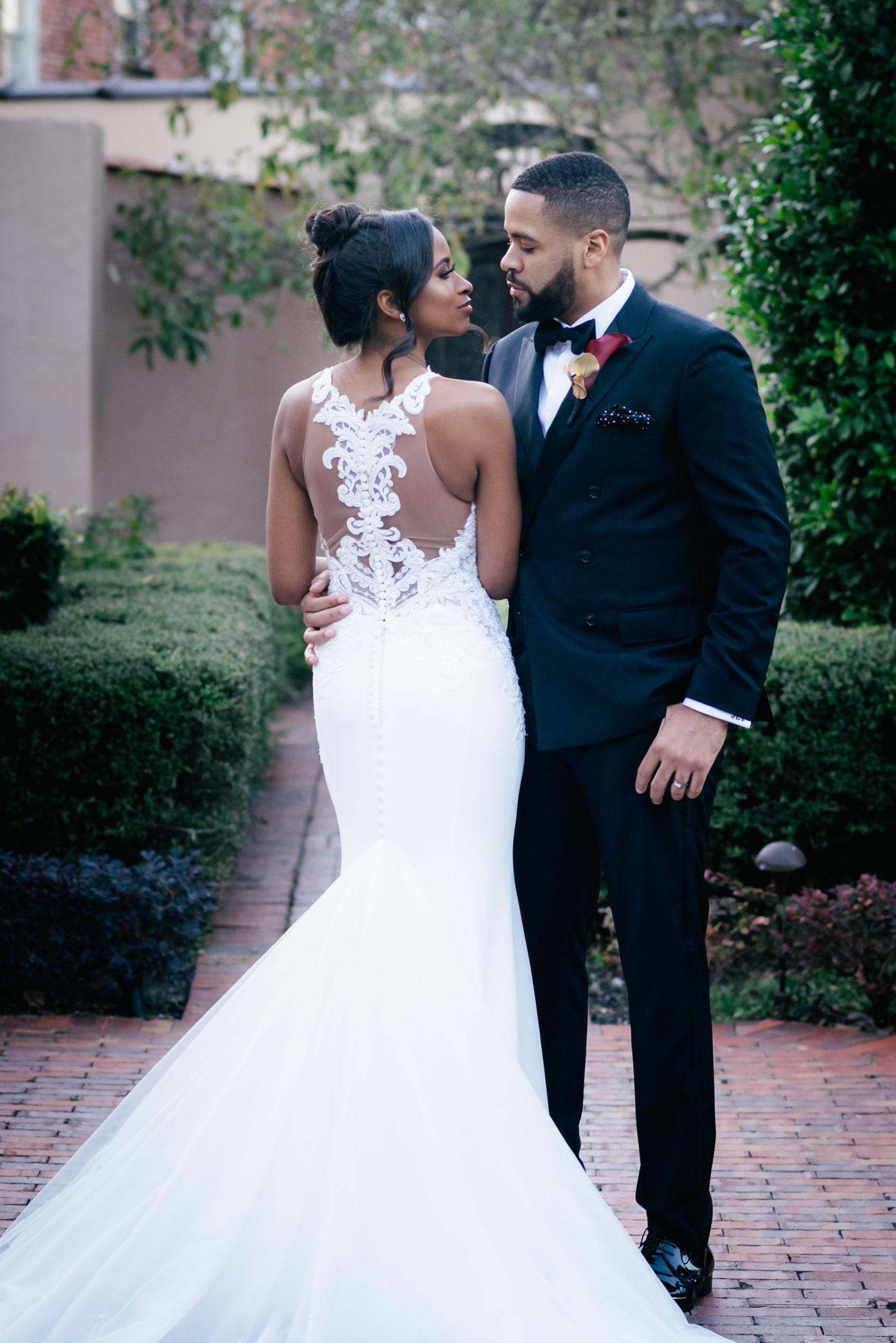 Bridal Bliss: Leslie And Gerard's Winter Wedding Had A Mardi Gras Twist
