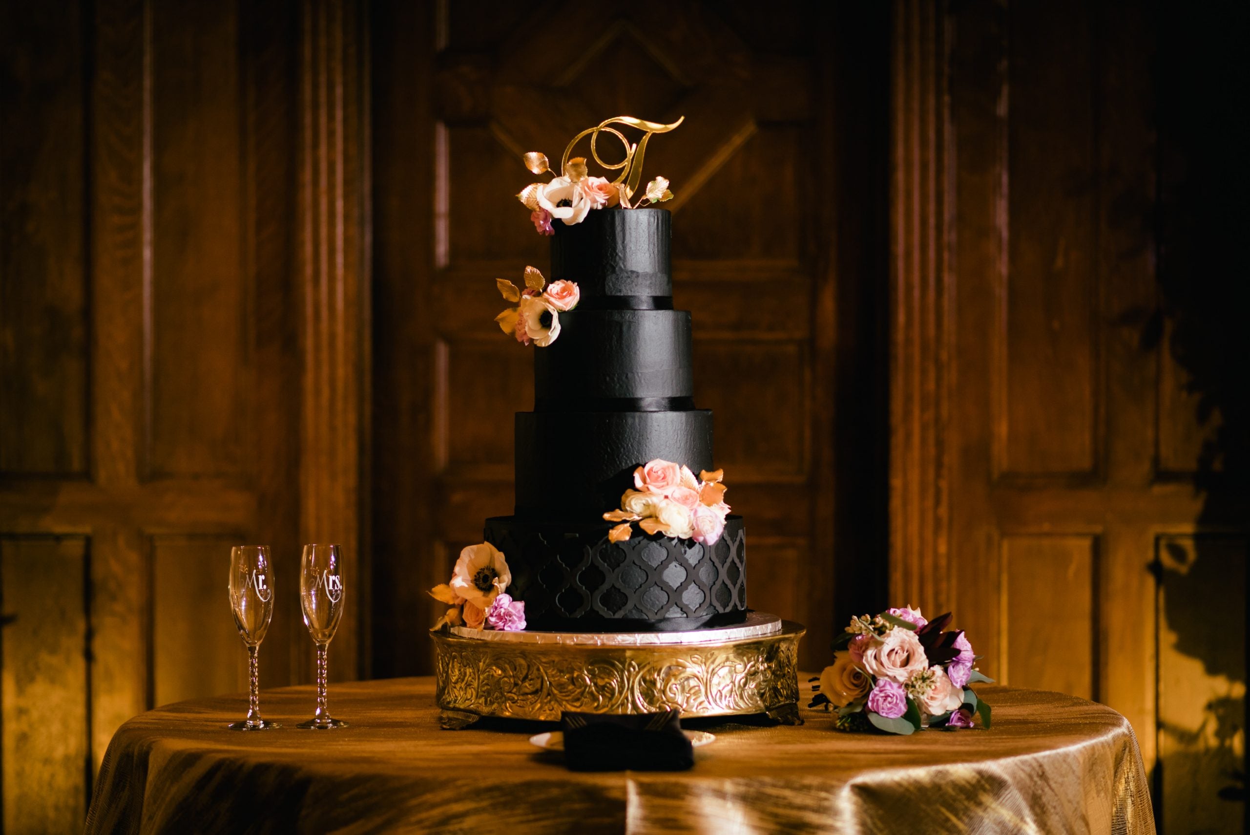 Bridal Bliss: Leslie And Gerard's Winter Wedding Had A Mardi Gras Twist