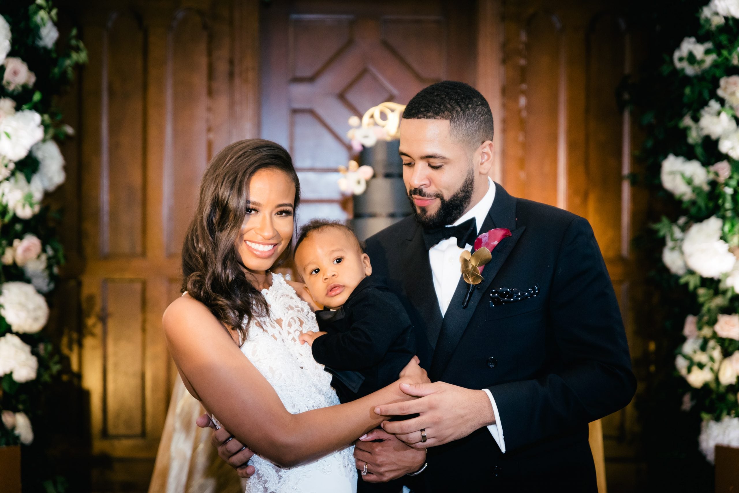 Bridal Bliss: Leslie And Gerard's Winter Wedding Had A Mardi Gras Twist