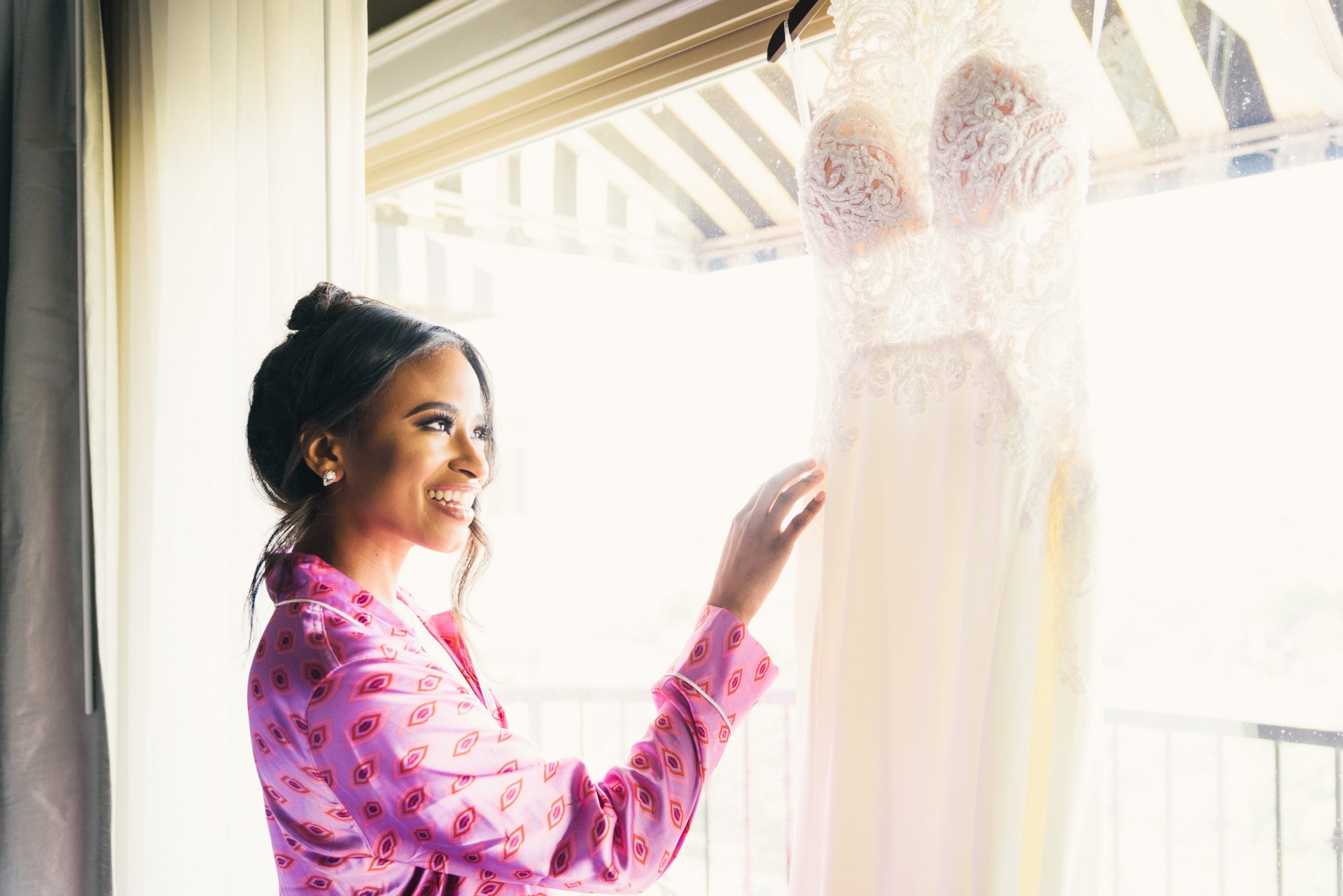 Bridal Bliss: Leslie And Gerard's Winter Wedding Had A Mardi Gras Twist