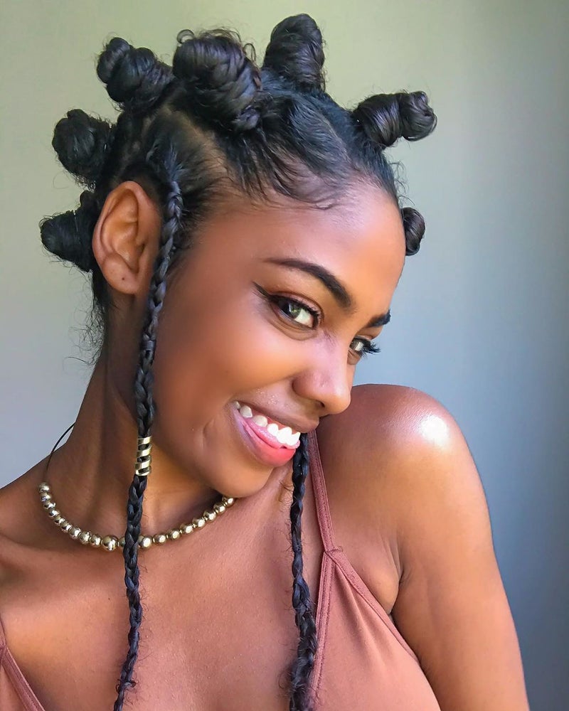 20 Beautiful Black Women In Bantu Knots Essence