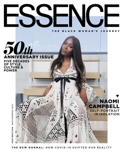 Naomi Campbell Covers The ESSENCE 50th Anniversary Issue In An Intimate Self-Portrait
