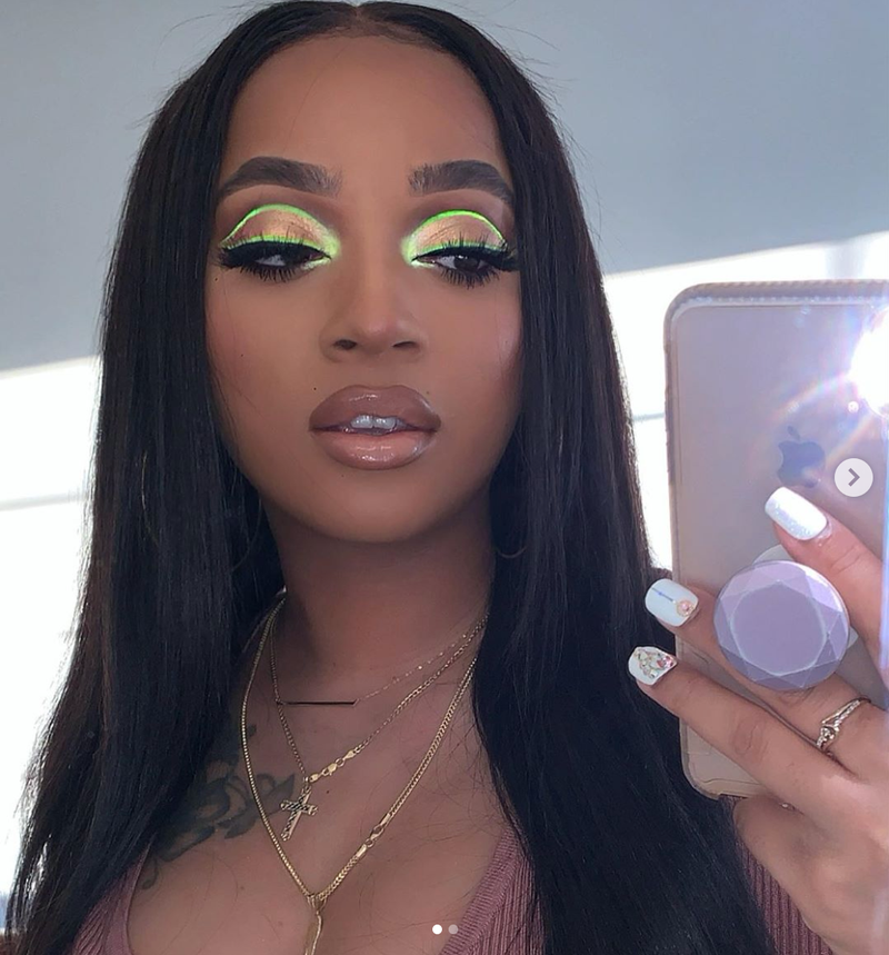 green eyeshadow looks fo black girls