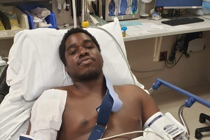 Black Demonstrator Hailed A Hero After Being Shot By Deranged Driver While Protecting Protesters