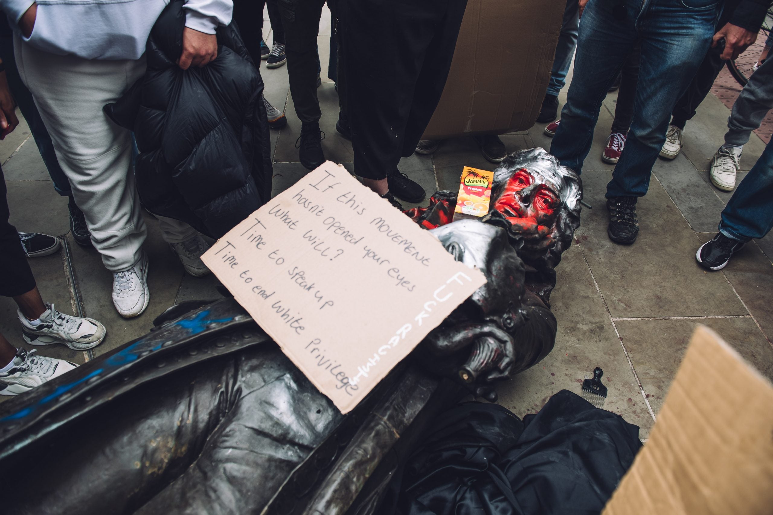 Protesters in England Push Statue Of Slave Trader Into Harbor