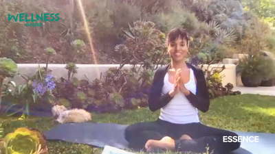 ESSENCE Wellness House: Kerry Washington Leads A Yoga Session From Her Garden