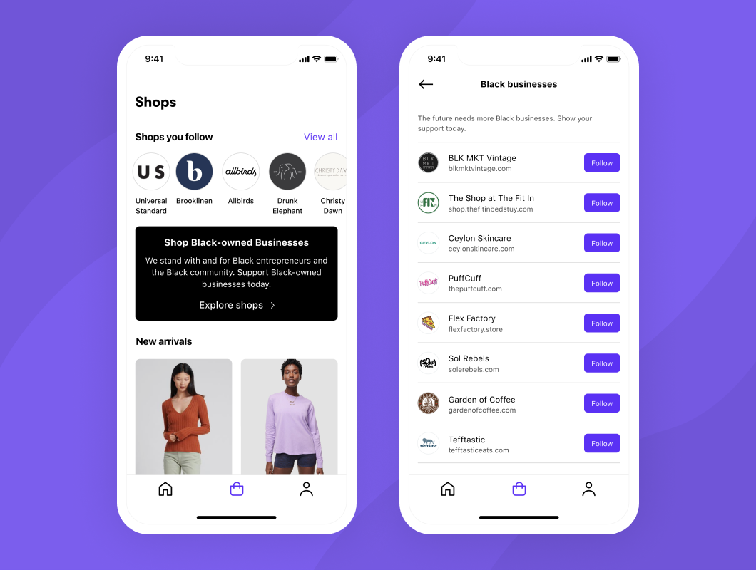 Digital App 'Shop' Launches New Feature To Easily Discover Black Owned Brands