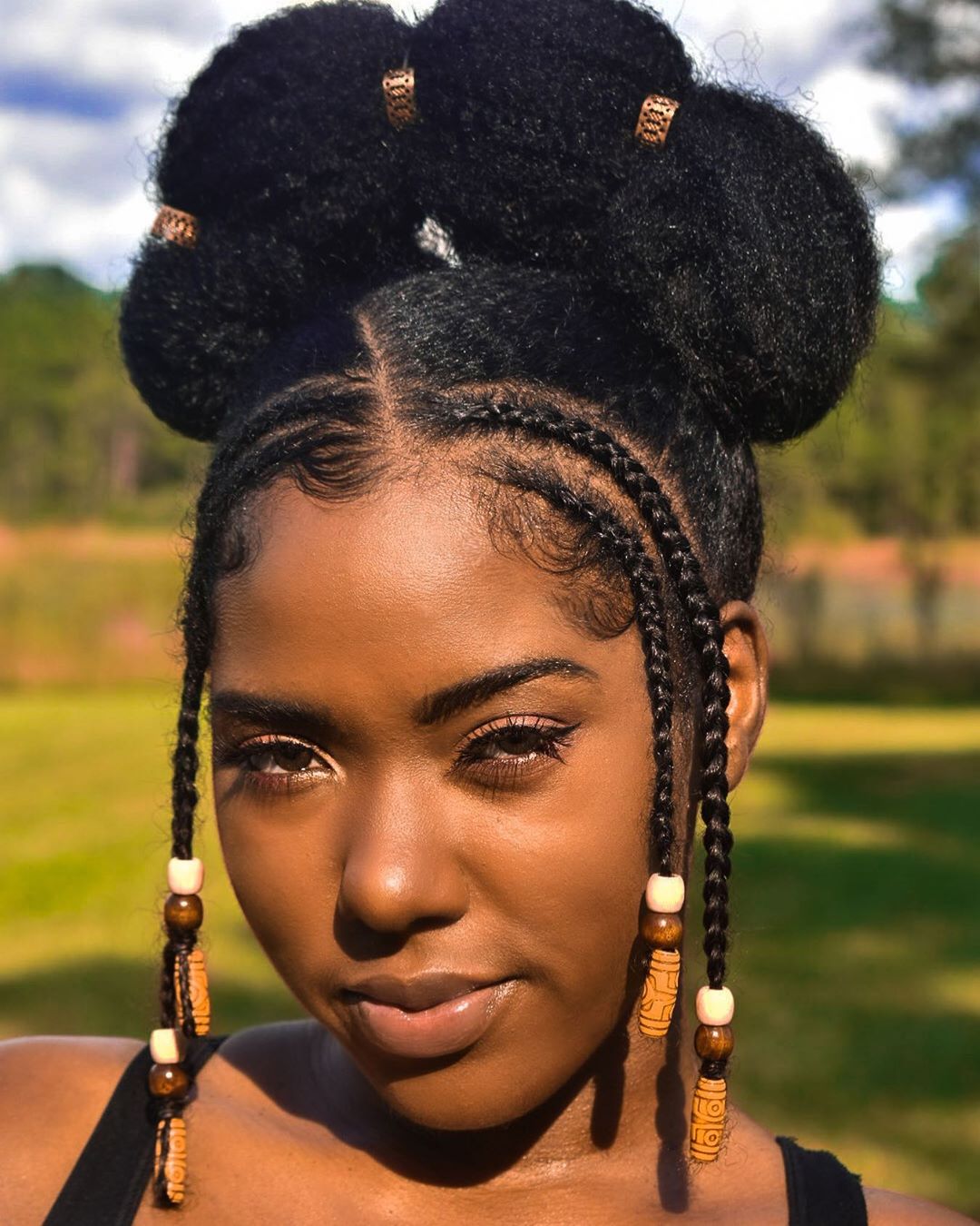 25 Beautiful Black Women Unapologetically Rocking Creative Natural Hairstyles